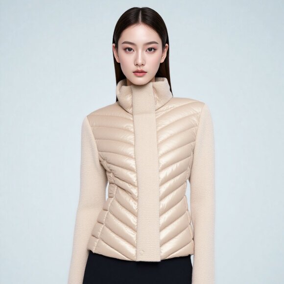 NWT CALVIN KLEIN Grey Quilted Coat, Women’s Size S (BB1622) - Picture 1 of 4